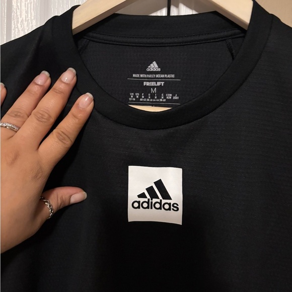 Adidas Kids Black Long Sleeve Shirt size medium young girls. - Picture 2 of 5